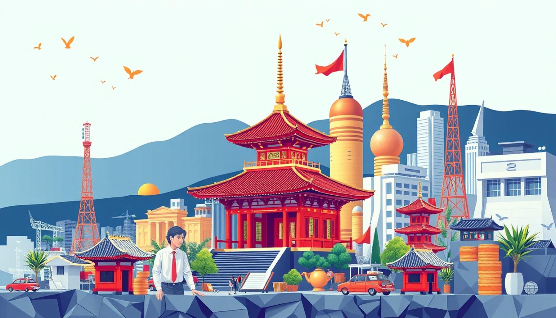 日本と他のアジア諸国間の資産管理の比較分析